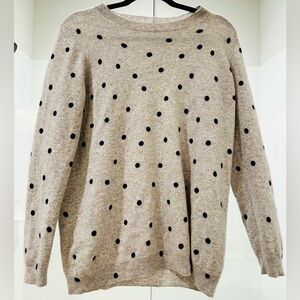 Pure 100% cashmere black and gray sweater.  Size Large
